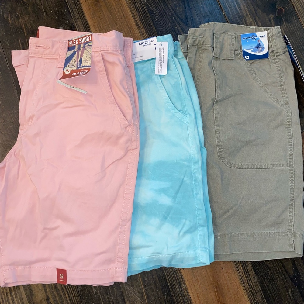 3 Pair bundle size 32 shorts. New with Tags